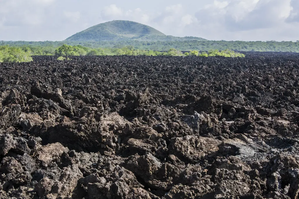 Shetani lava flow in Tsavo West National Park
