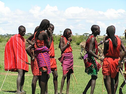 Maasai community members near Amboseli, Kenya